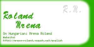 roland mrena business card